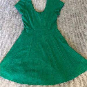 Emerald green dress